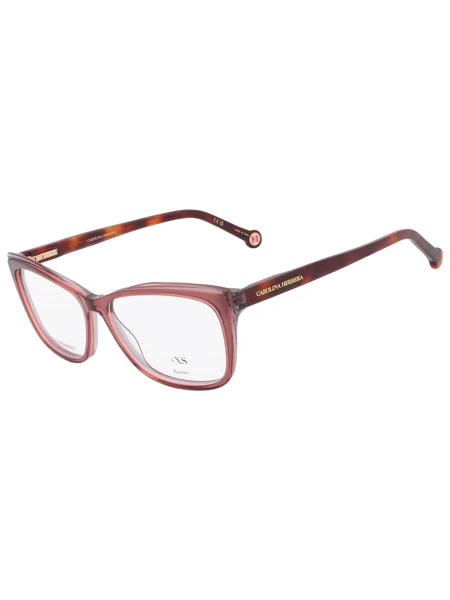 Женские очки Carolina Herrera Demo Cat Eye HER 0208 0NUX 55 — изображение 4 из 5, коричневый серый