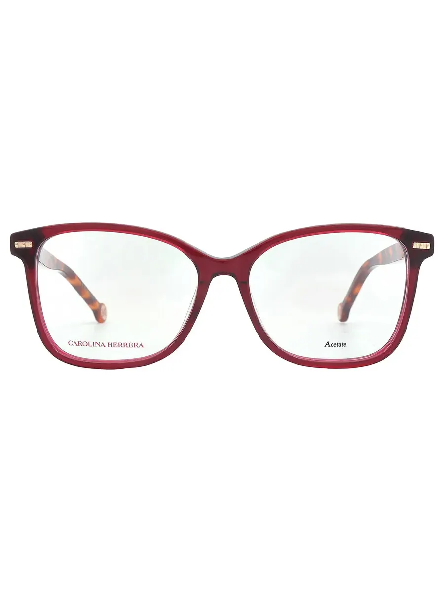 Женские очки Carolina Herrera Demo Square HER 0108 0YDC 54 — изображение 1 из 5, бордовый