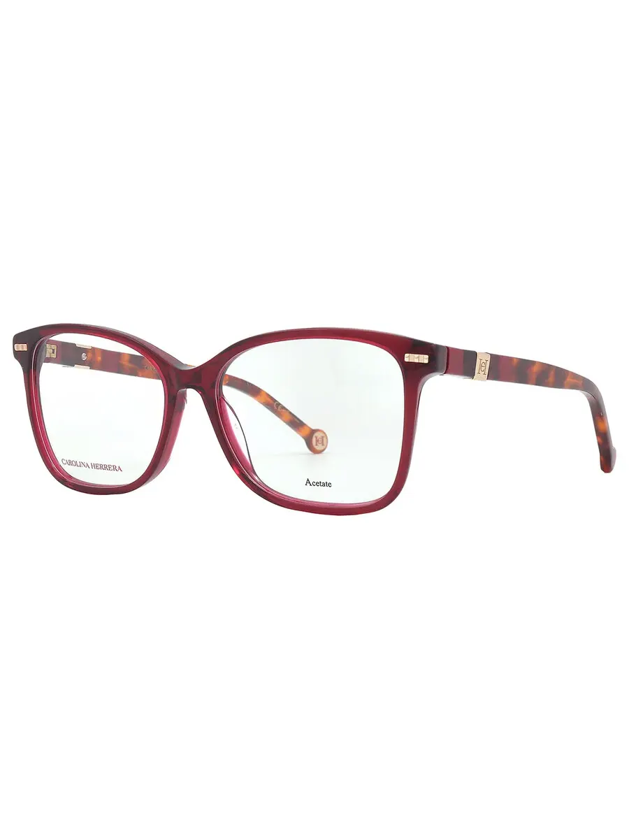 Женские очки Carolina Herrera Demo Square HER 0108 0YDC 54 — изображение 3 из 5, бордовый