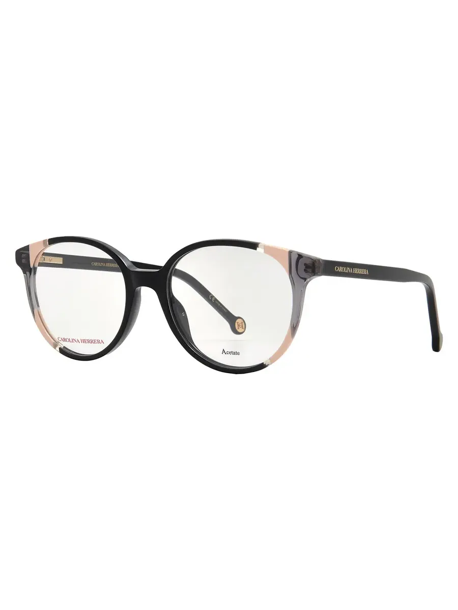 Женские очки Carolina Herrera Demo Teacup CH 0067 0KDX 52 — изображение 2 из 4, черный