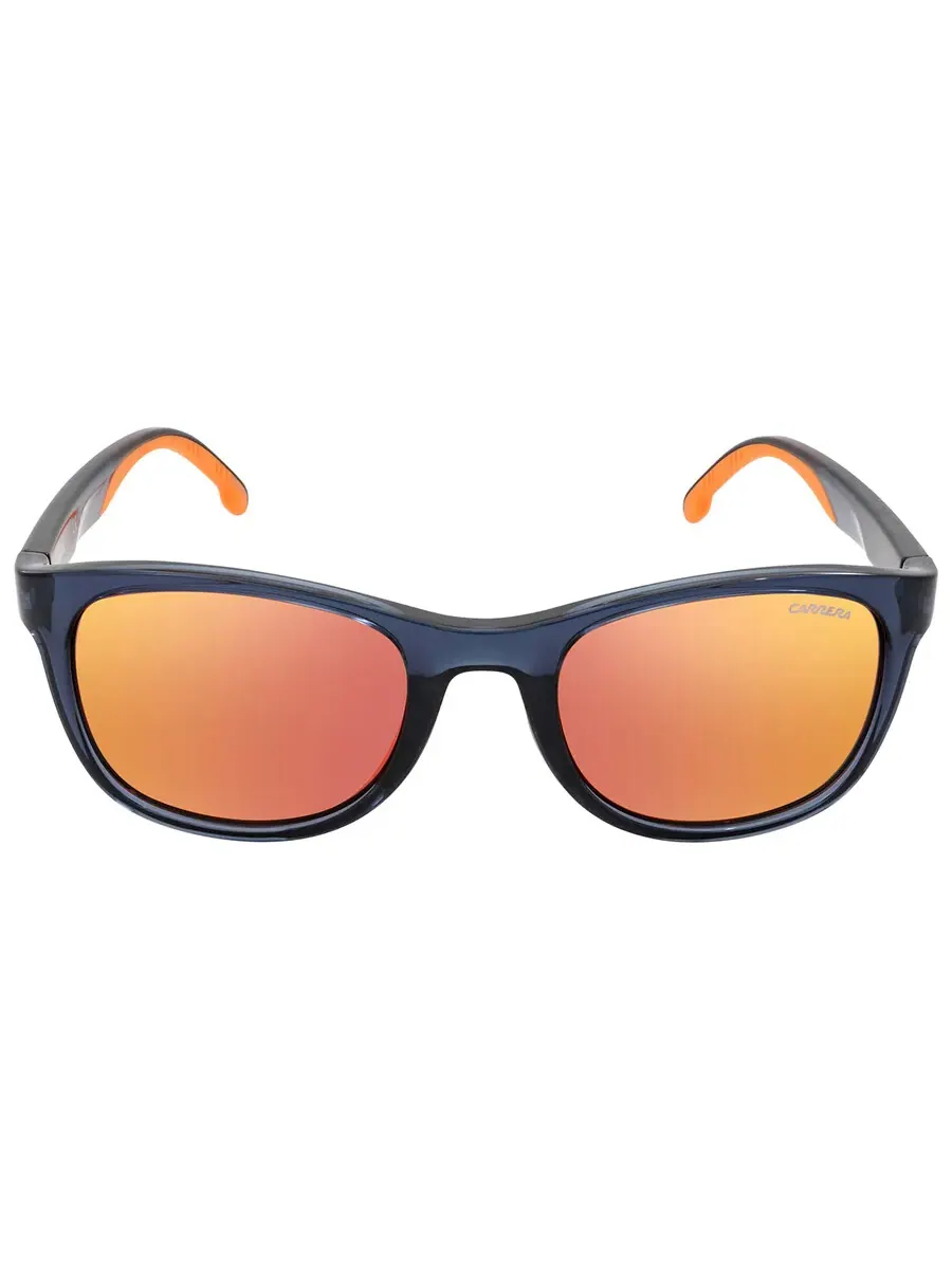 Мужские солнцезащитные очки Carrera Red Mirror Square CARRERA 8054/S 0PJP/UZ 52 — изображение 1 из 3, прозрачный синий