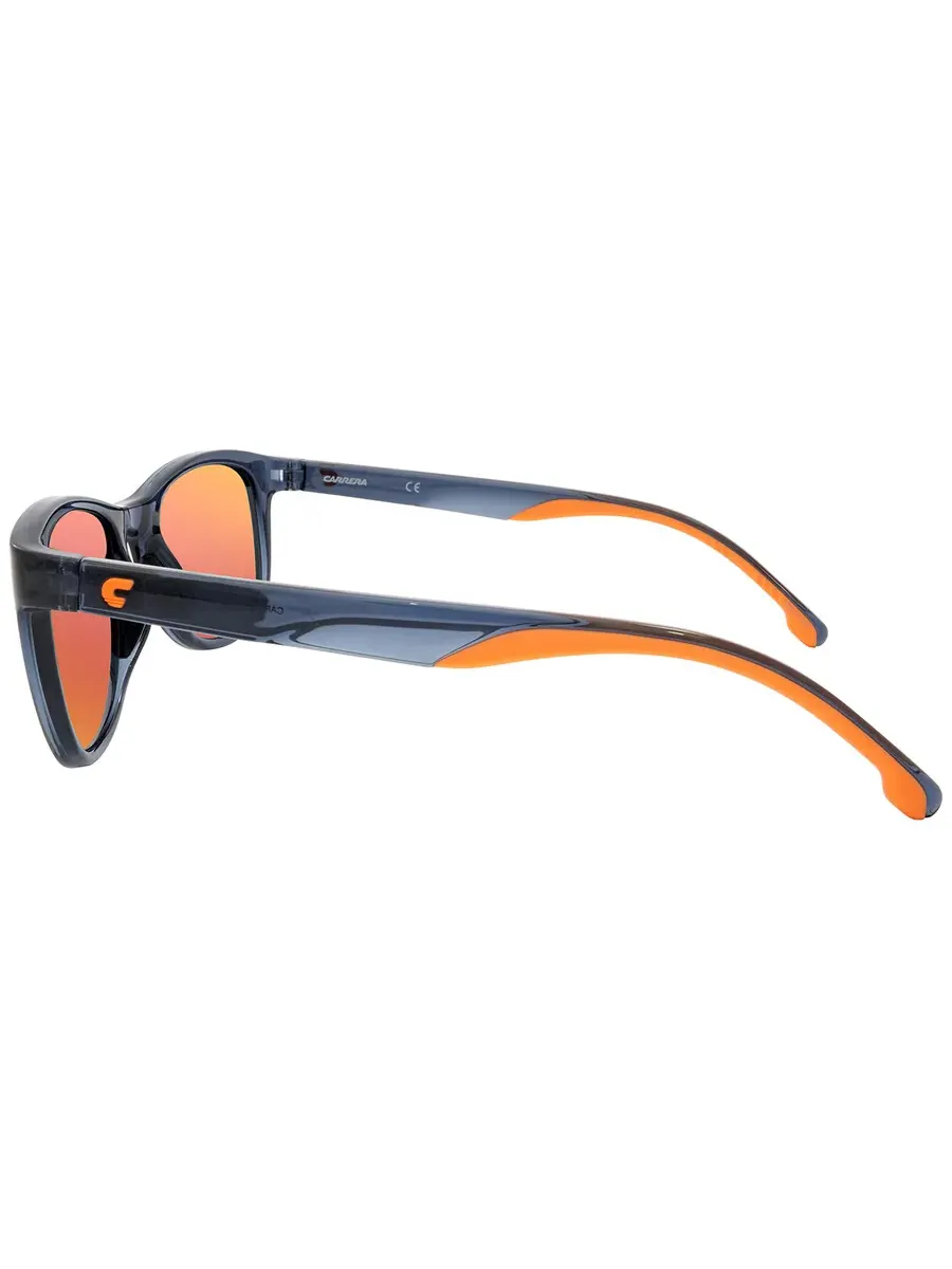 Мужские солнцезащитные очки Carrera Red Mirror Square CARRERA 8054/S 0PJP/UZ 52 — изображение 3 из 3, прозрачный синий