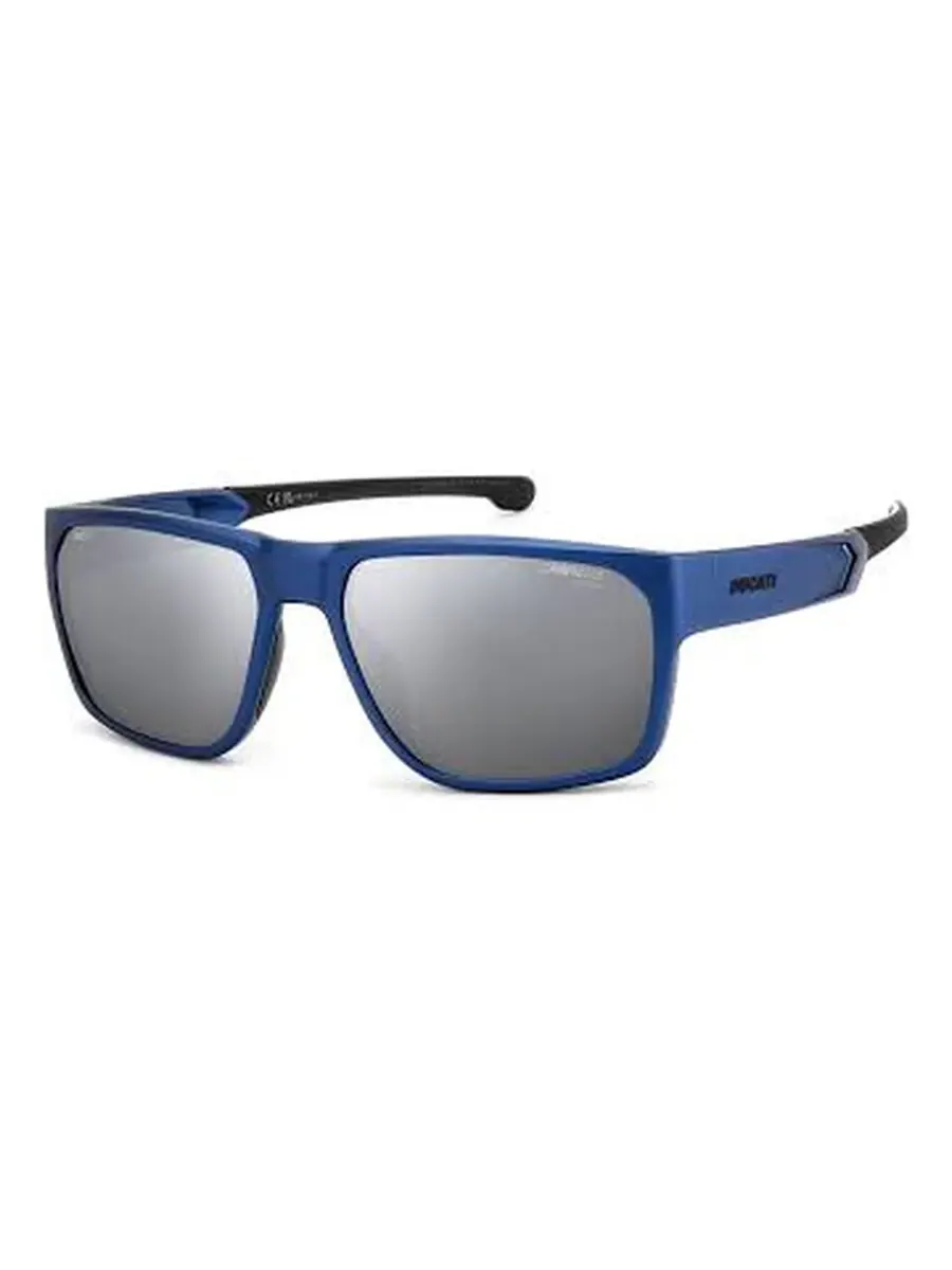 Мужские солнцезащитные очки Carrera Silver Mirror прямоугольной формы CARDUC 029/S 0TZQ/T4 59 — изображение 1 из 1