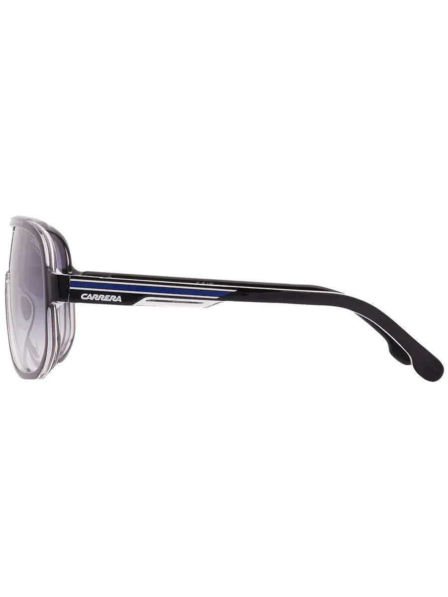 Мужские солнцезащитные очки Carrera Blue Gradient Pilot CARRERA 1058/S 0D51/08 63 — изображение 4 из 4, черный синий
