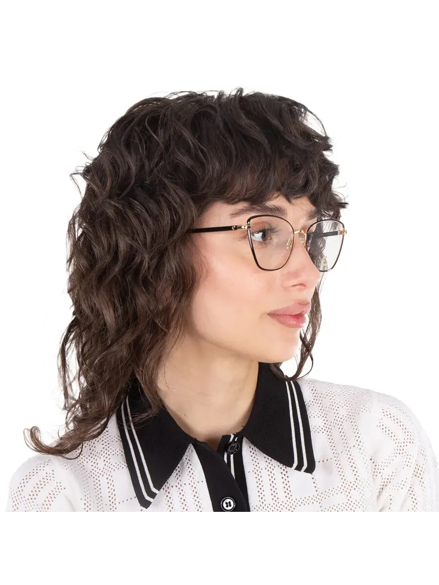 Женские очки Carrera Demo Cat Eye CARRERA 3039 0I46 54 — изображение 2 из 5, черный золотистый