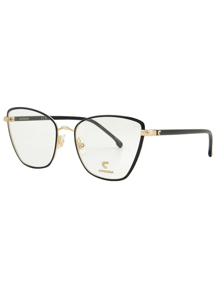 Женские очки Carrera Demo Cat Eye CARRERA 3039 0I46 54 — изображение 3 из 5, черный золотистый