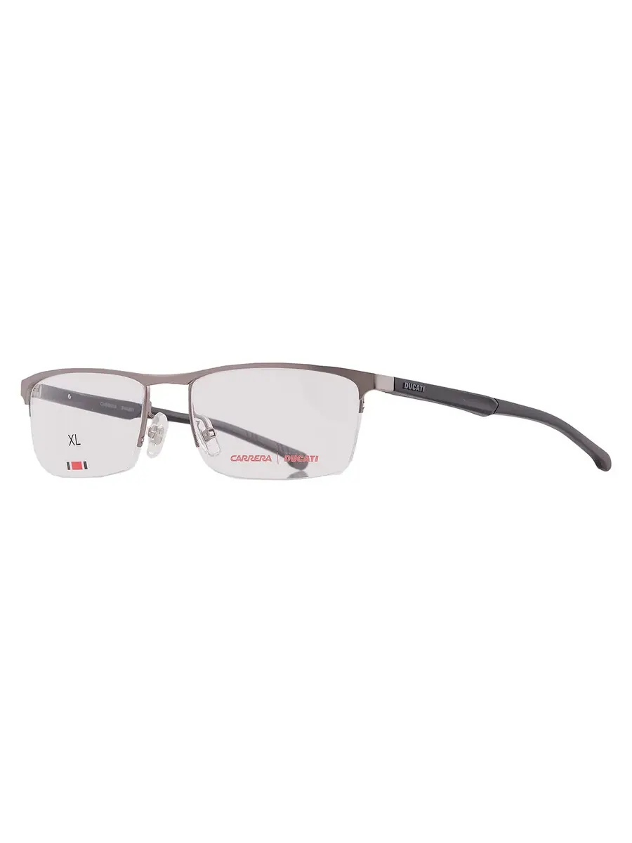 Мужские очки Carrera Demo Rectangular CARDUC 009 05MO 57 — изображение 2 из 4, темный серый