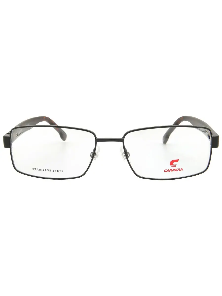 Мужские прямоугольные очки Carrera Demo CARRERA 8887 0807 57 — изображение 1 из 5, черный