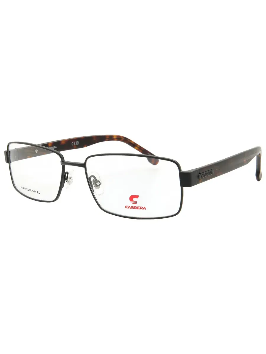 Мужские прямоугольные очки Carrera Demo CARRERA 8887 0807 57 — изображение 3 из 5, черный