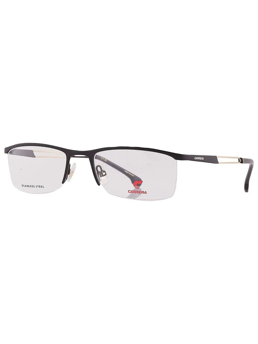 Мужские очки Carrera Demo Rectangular CARRERA 8901 0I46 54 — изображение 3 из 5, черный золотистый