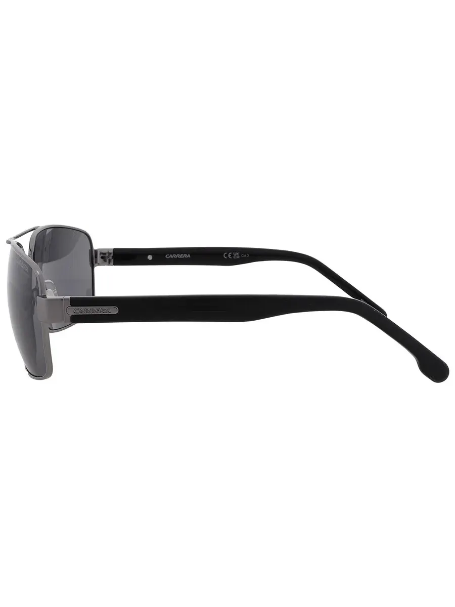 Солнцезащитные очки Carrera Grey прямоугольной формы для мужчин CARRERA 8063/S 0KJ1/IR 61 — изображение 4 из 4, черный