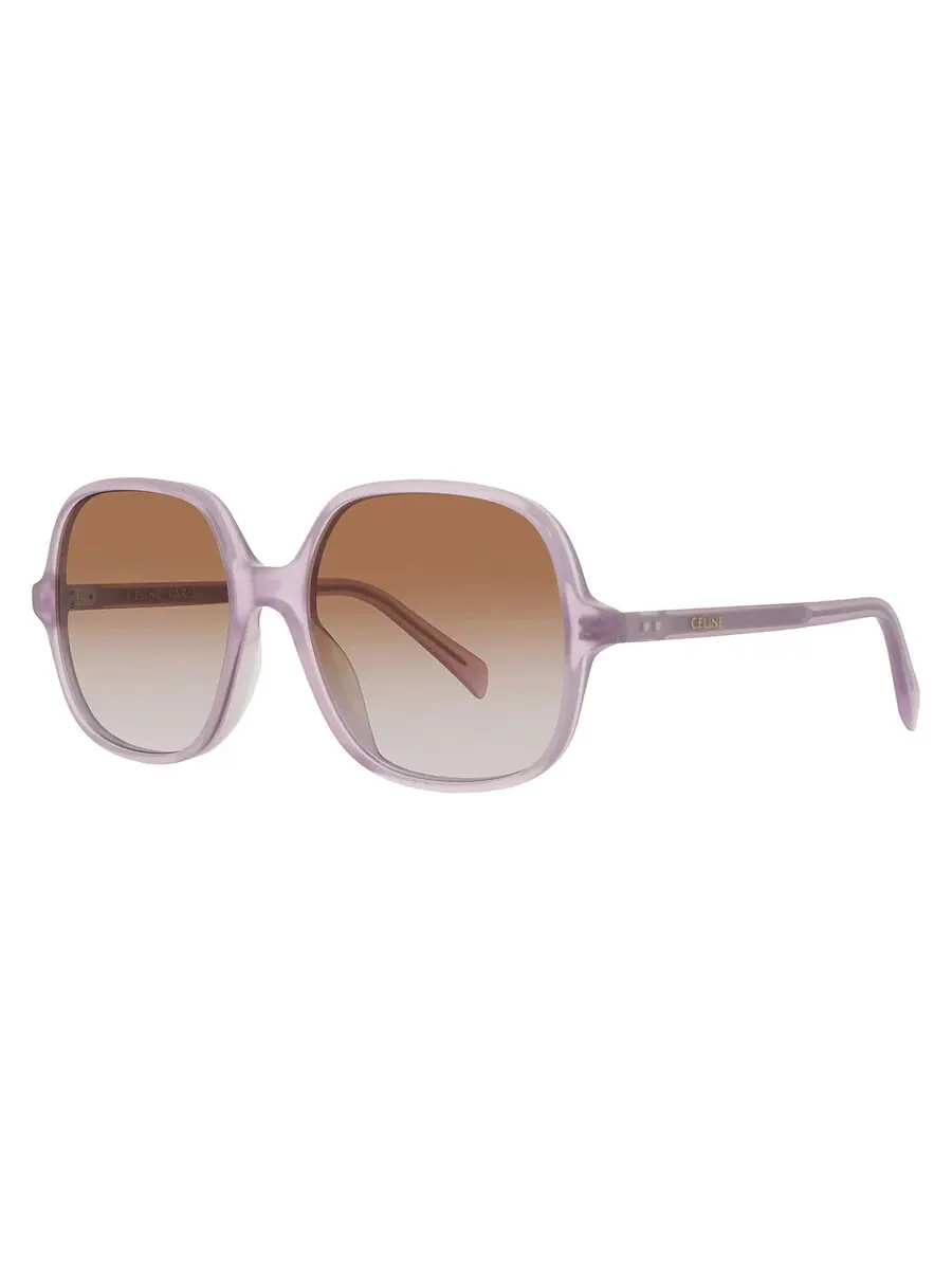 Очки для женщин Celine Brown Gradient Square CL40244U 78F 56, сиреневый — изображение 2 из 4, голубой