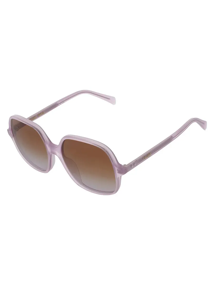Очки для женщин Celine Brown Gradient Square CL40244U 78F 56, сиреневый — изображение 3 из 4, голубой