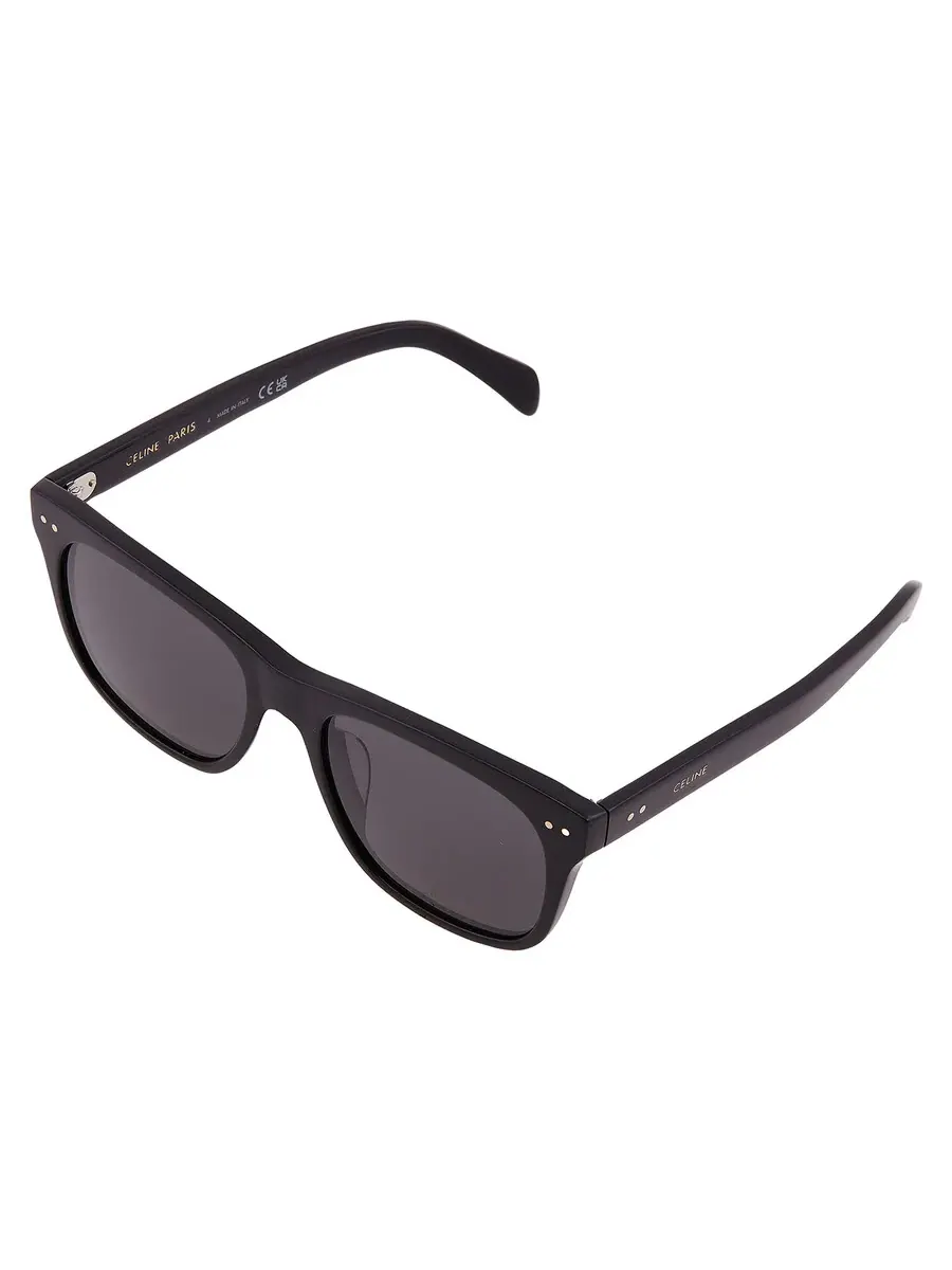 Мужские солнцезащитные очки Celine CELINE THIN Smoke Square CL40322U 01A 54 — изображение 3 из 4, черный