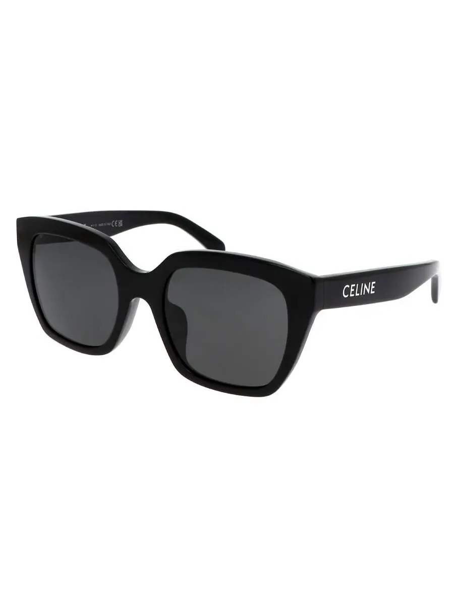 Женские солнцезащитные очки Celine Monochroms Grey Butterfly CL40198F 01A 56 — изображение 2 из 3, черный