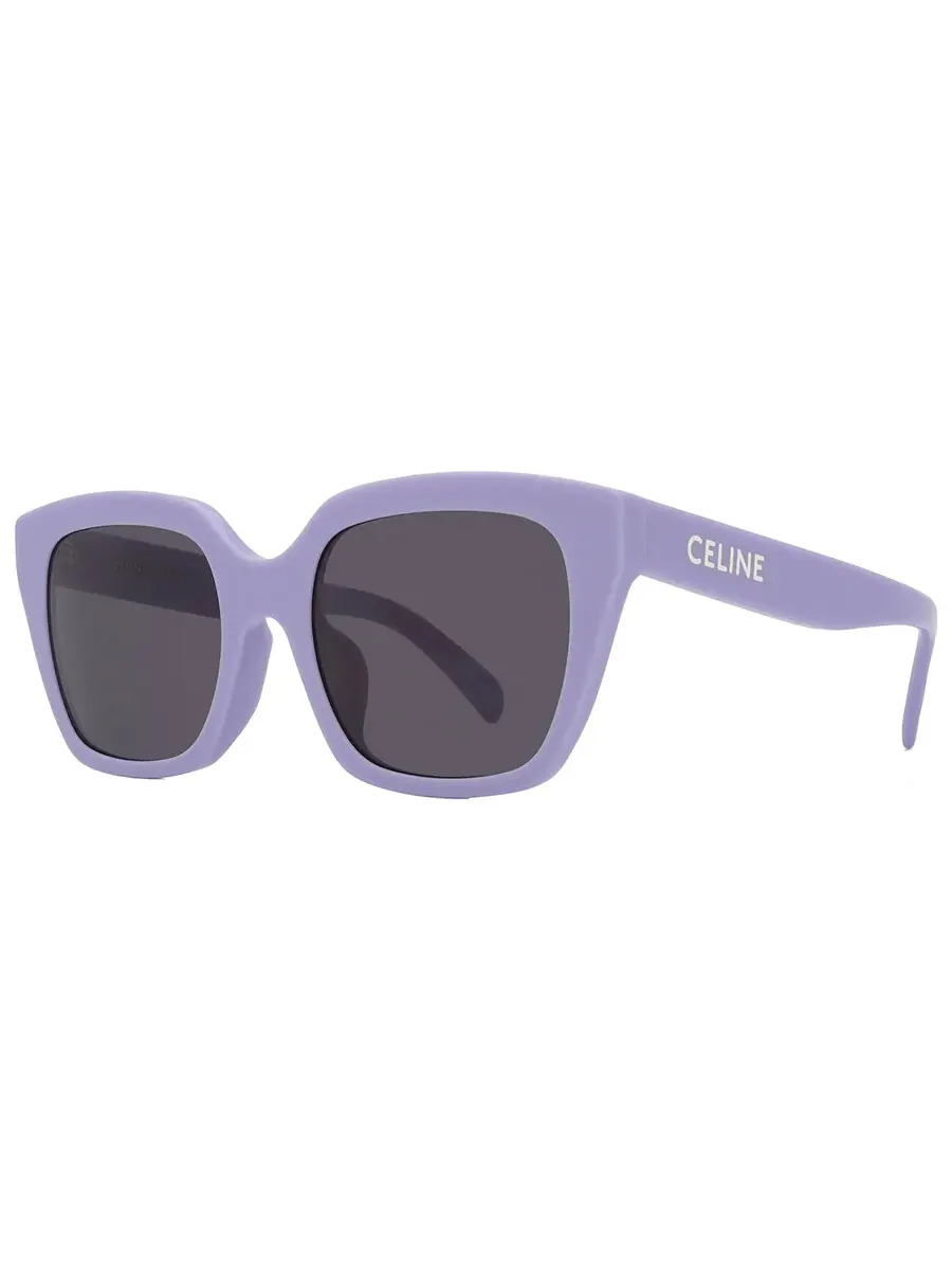 Женские солнцезащитные очки Celine Monochroms Grey Butterfly CL40198F 78A 56, сиреневый — изображение 3 из 5, голубой