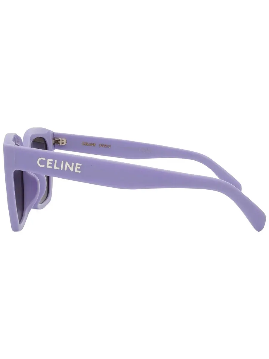 Женские солнцезащитные очки Celine Monochroms Grey Butterfly CL40198F 78A 56, сиреневый — изображение 5 из 5, голубой