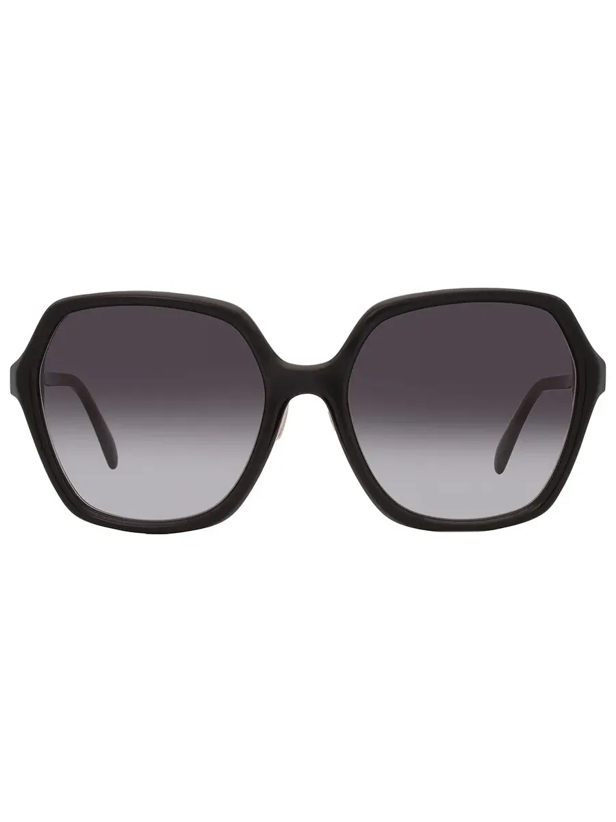 Женские солнцезащитные очки Celine Smoke Gradient Geometric CL40230F 01B 58 — изображение 1 из 4, черный