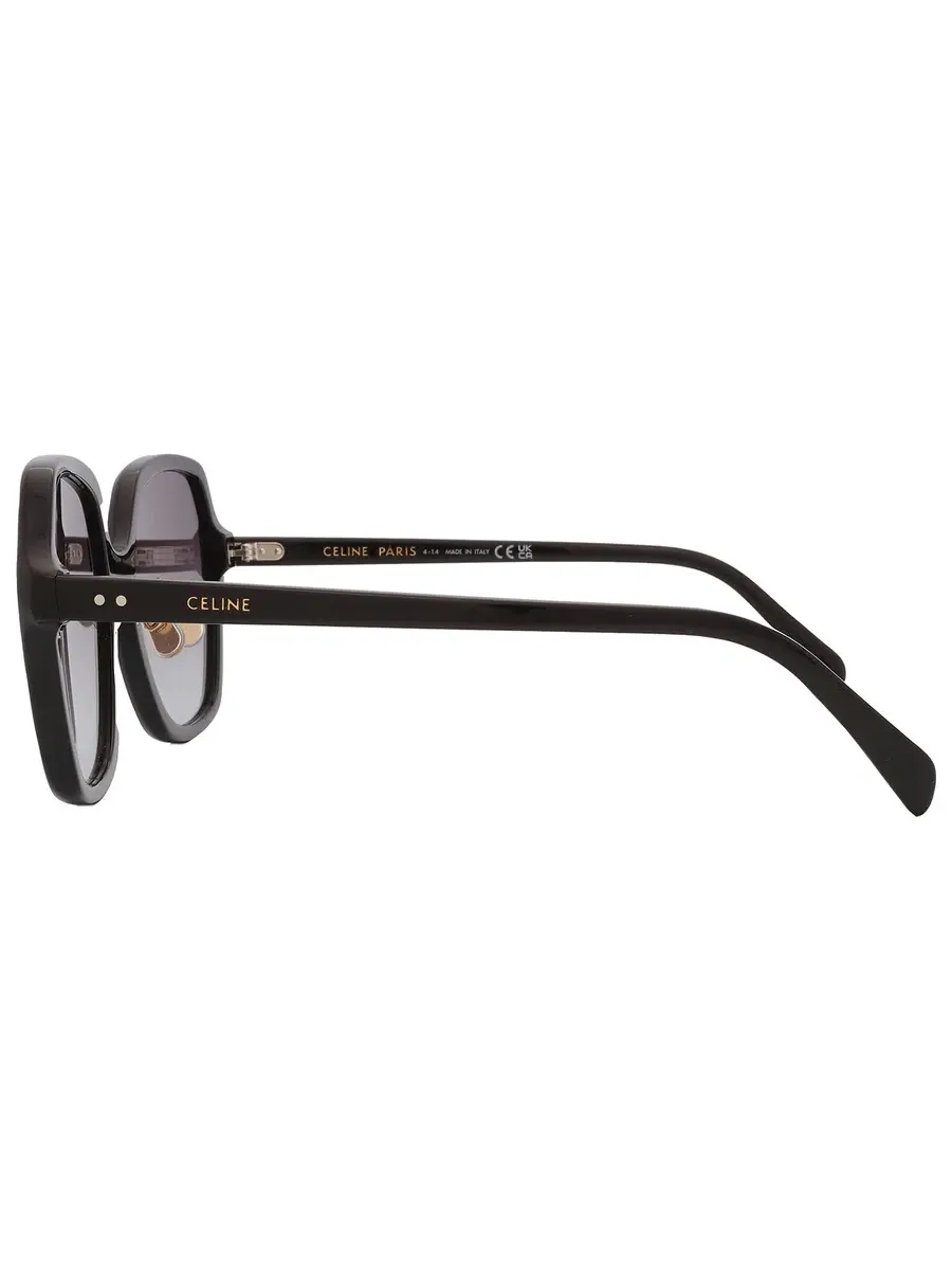 Женские солнцезащитные очки Celine Smoke Gradient Geometric CL40230F 01B 58 — изображение 4 из 4, черный
