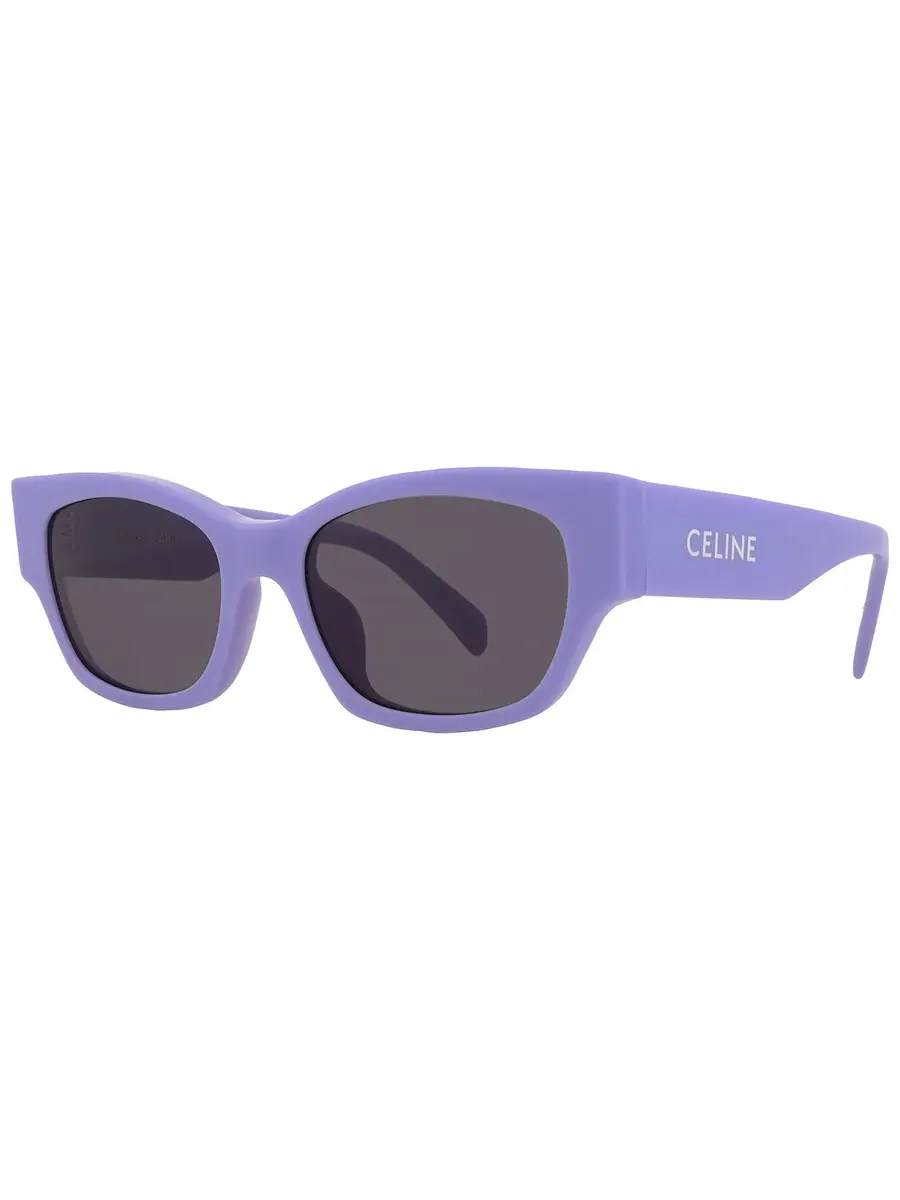 Очки солнцезащитные женские Celine Smoke Cat Eye CL40197U 78A 54, сиреневый — изображение 2 из 4, голубой