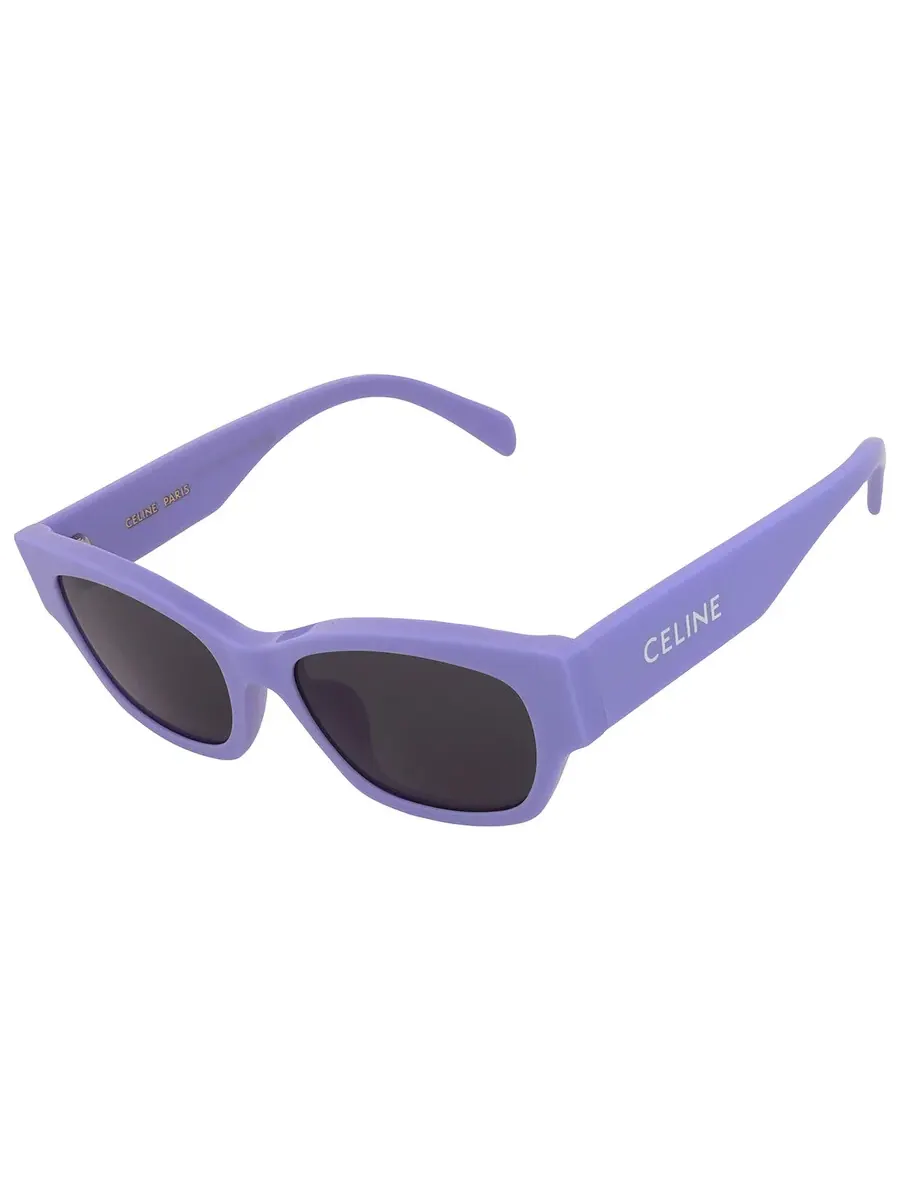 Очки солнцезащитные женские Celine Smoke Cat Eye CL40197U 78A 54, сиреневый — изображение 3 из 4, голубой