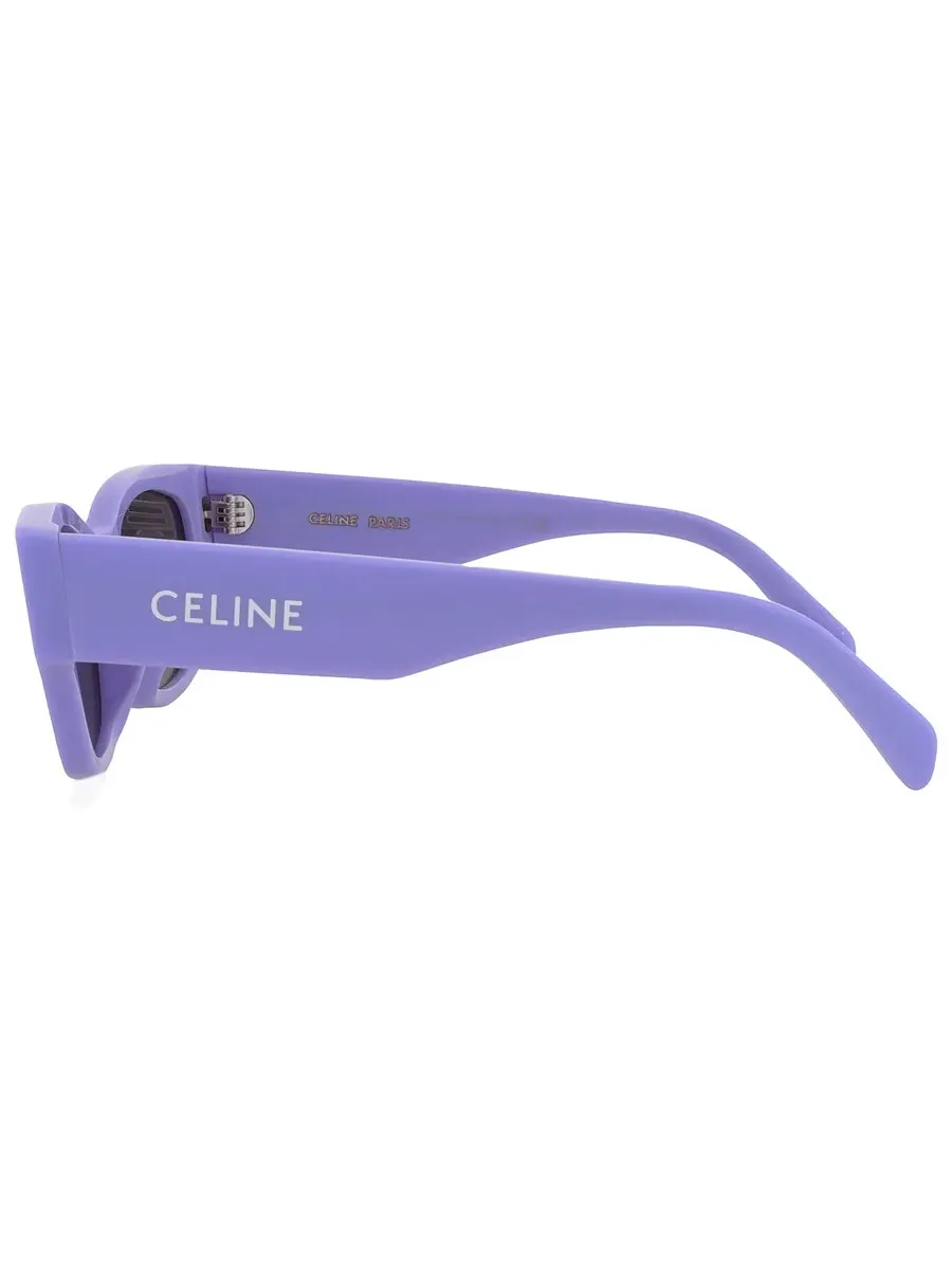 Очки солнцезащитные женские Celine Smoke Cat Eye CL40197U 78A 54, сиреневый — изображение 4 из 4, голубой