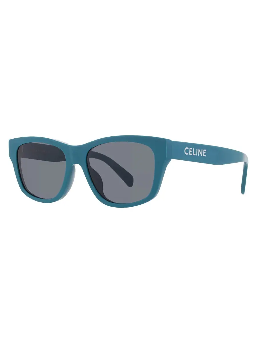 Мужские солнцезащитные очки Celine Smoke Square CL40249U 87A 55 — изображение 2 из 4, бирюзовый