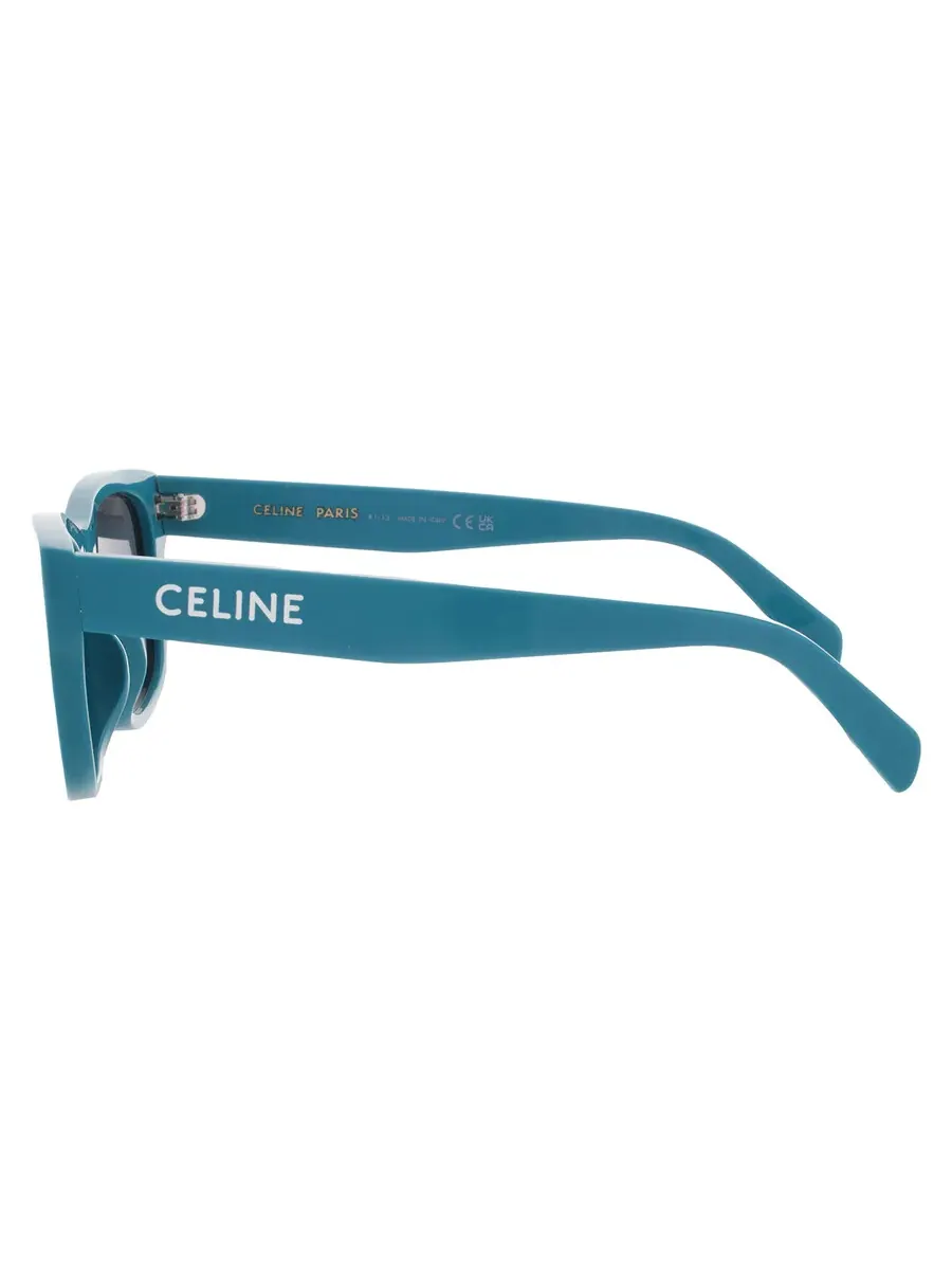 Мужские солнцезащитные очки Celine Smoke Square CL40249U 87A 55 — изображение 4 из 4, бирюзовый