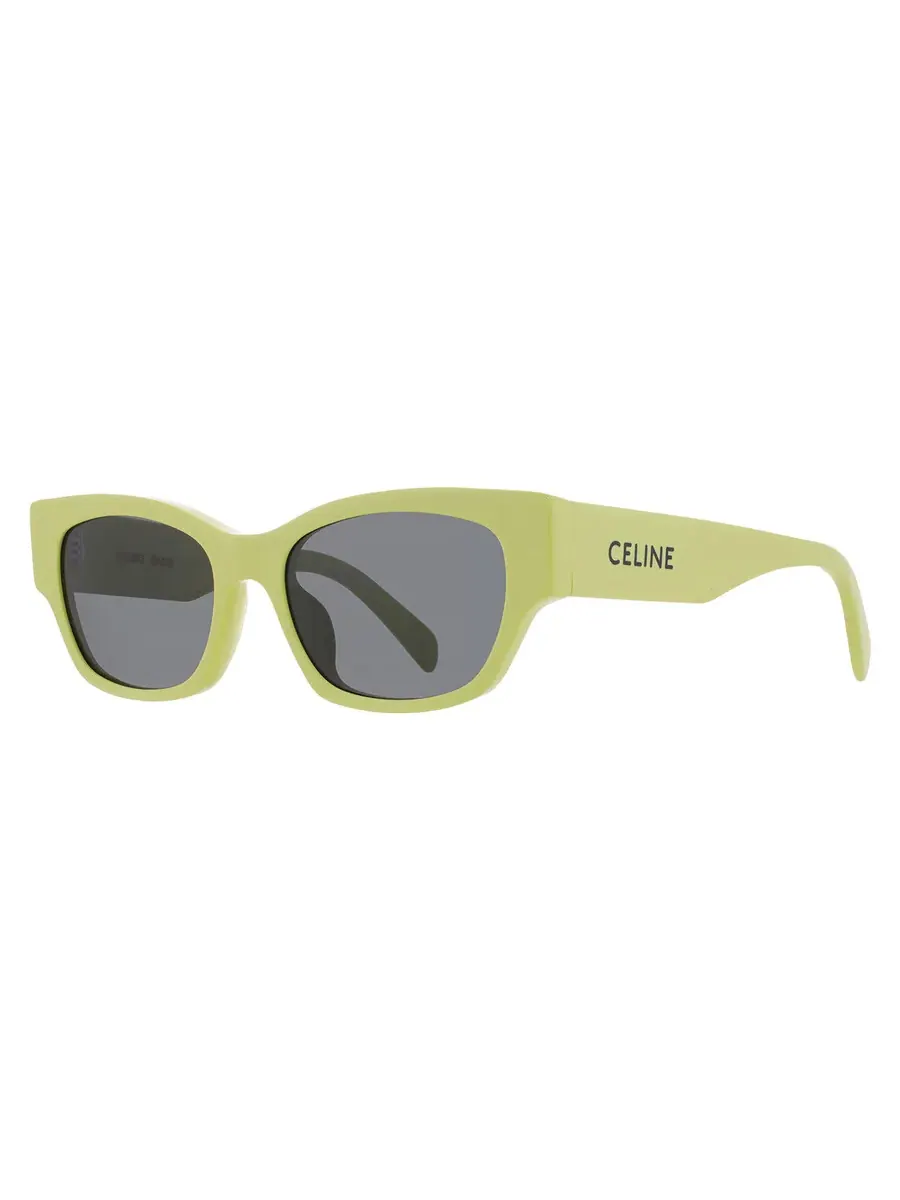 Солнцезащитные очки Celine Smoke Square унисекс CL40197U 93A 54 — изображение 2 из 4, светлый зеленый