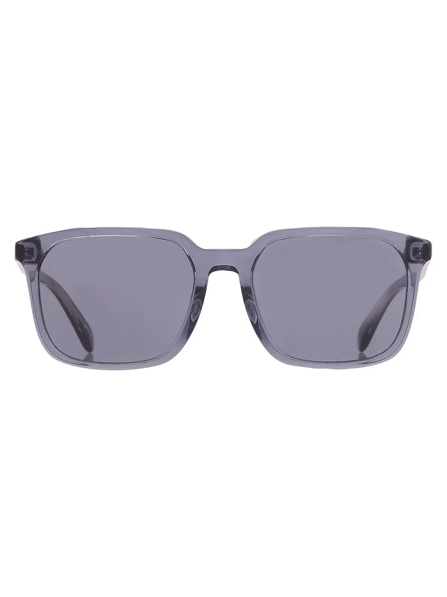 Мужские солнцезащитные очки Coach Blue Square HC8411U 582087 55 — изображение 1 из 4, прозрачный синий