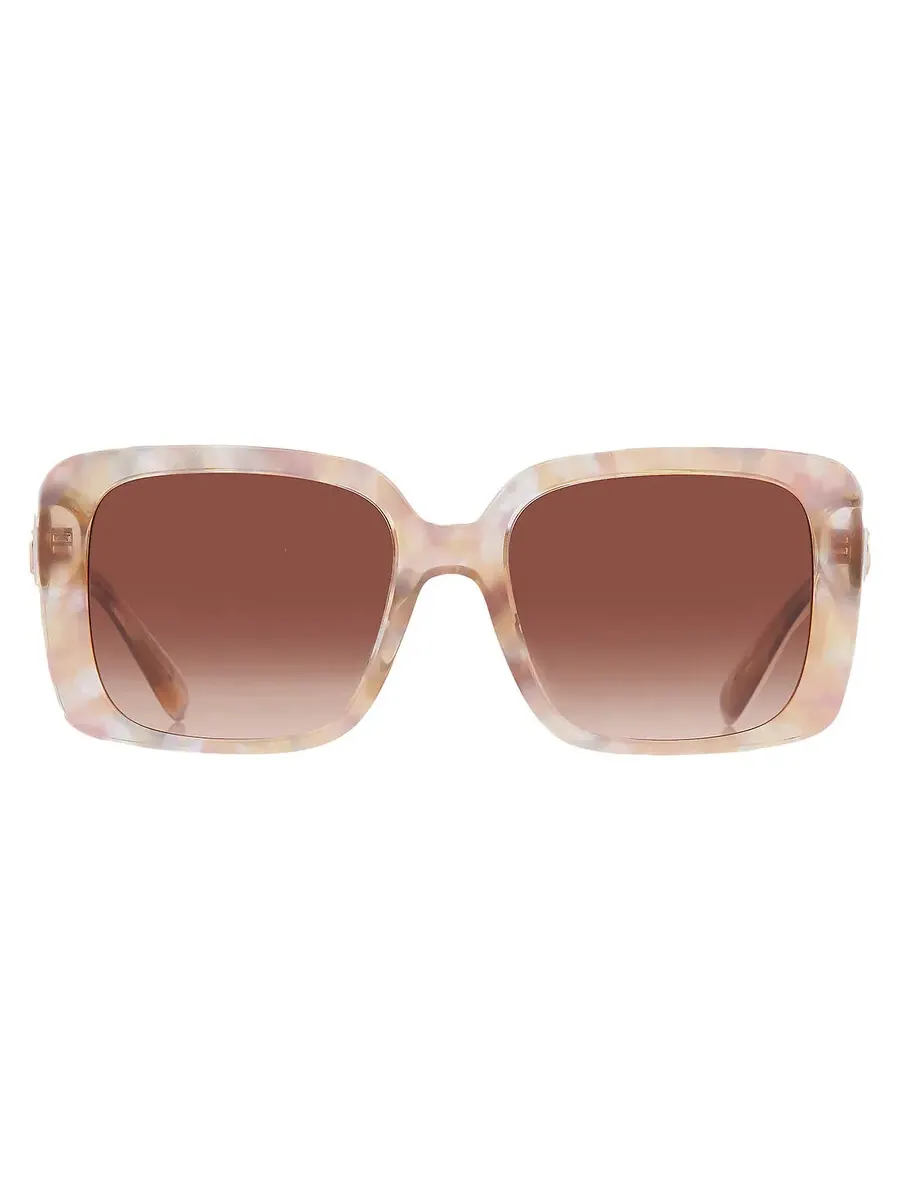 Женские солнцезащитные очки Coach Brown Gradient Square HC8424U 586874 54 — изображение 1 из 4, коричневый