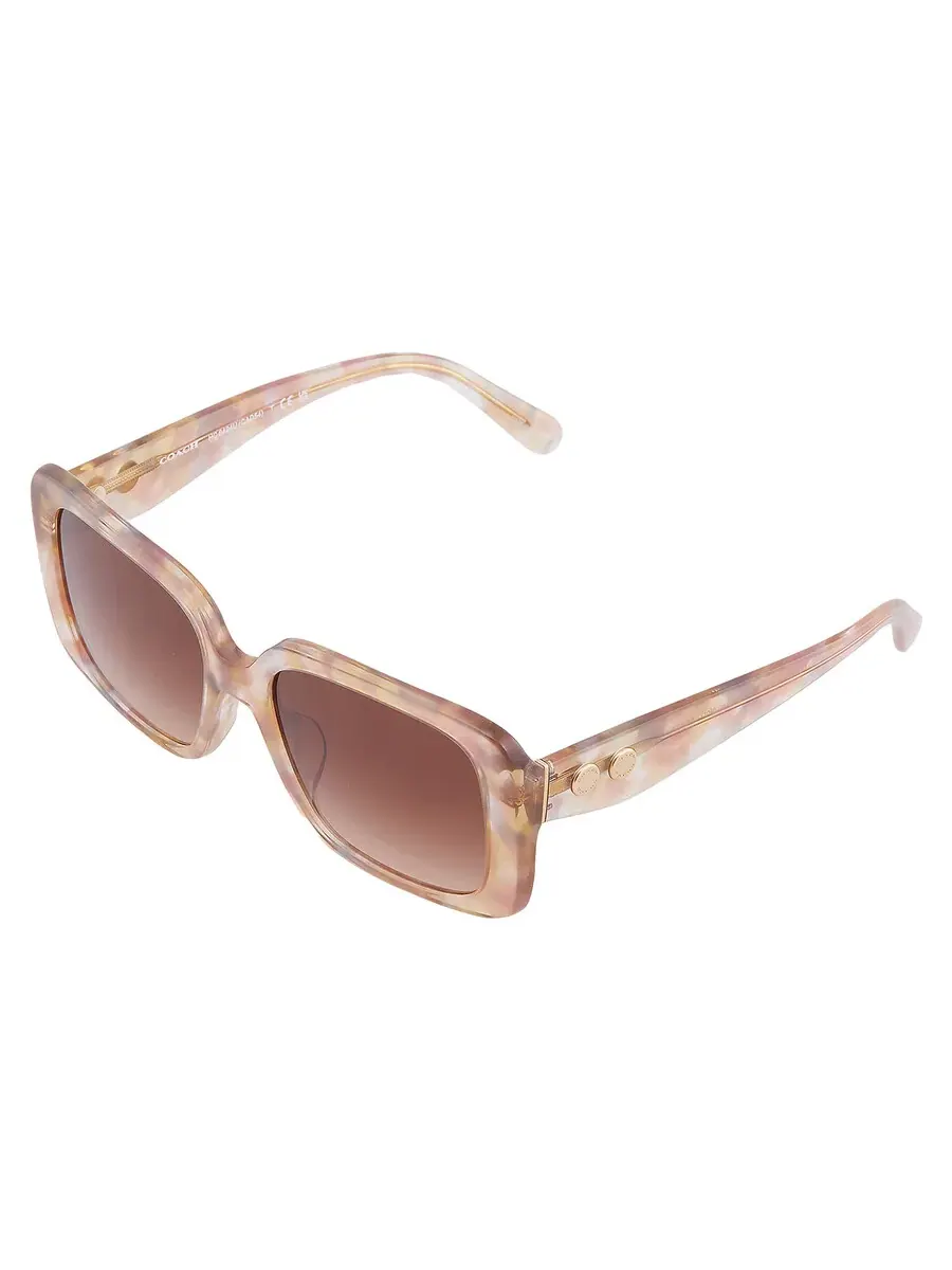 Женские солнцезащитные очки Coach Brown Gradient Square HC8424U 586874 54 — изображение 3 из 4, коричневый