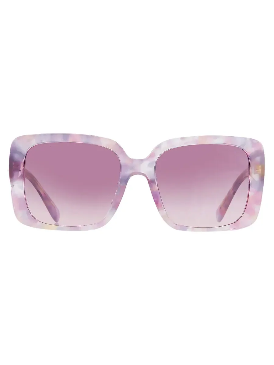 Солнцезащитные очки женские Coach Gradient Pink Purple Square HC8424U 58677W 54 — изображение 1 из 4, фиолетовый