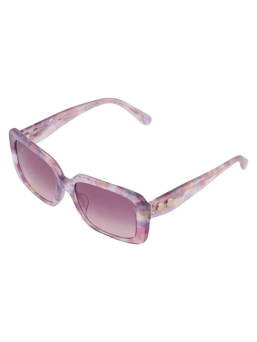 Солнцезащитные очки женские Coach Gradient Pink Purple Square HC8424U 58677W 54 — изображение 3 из 4, фиолетовый