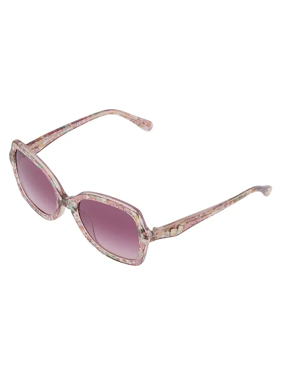 Солнцезащитные очки женские Coach Gradient Purple Pink Butterfly HC8410U 58947W 56 — изображение 3 из 4, прозрачный