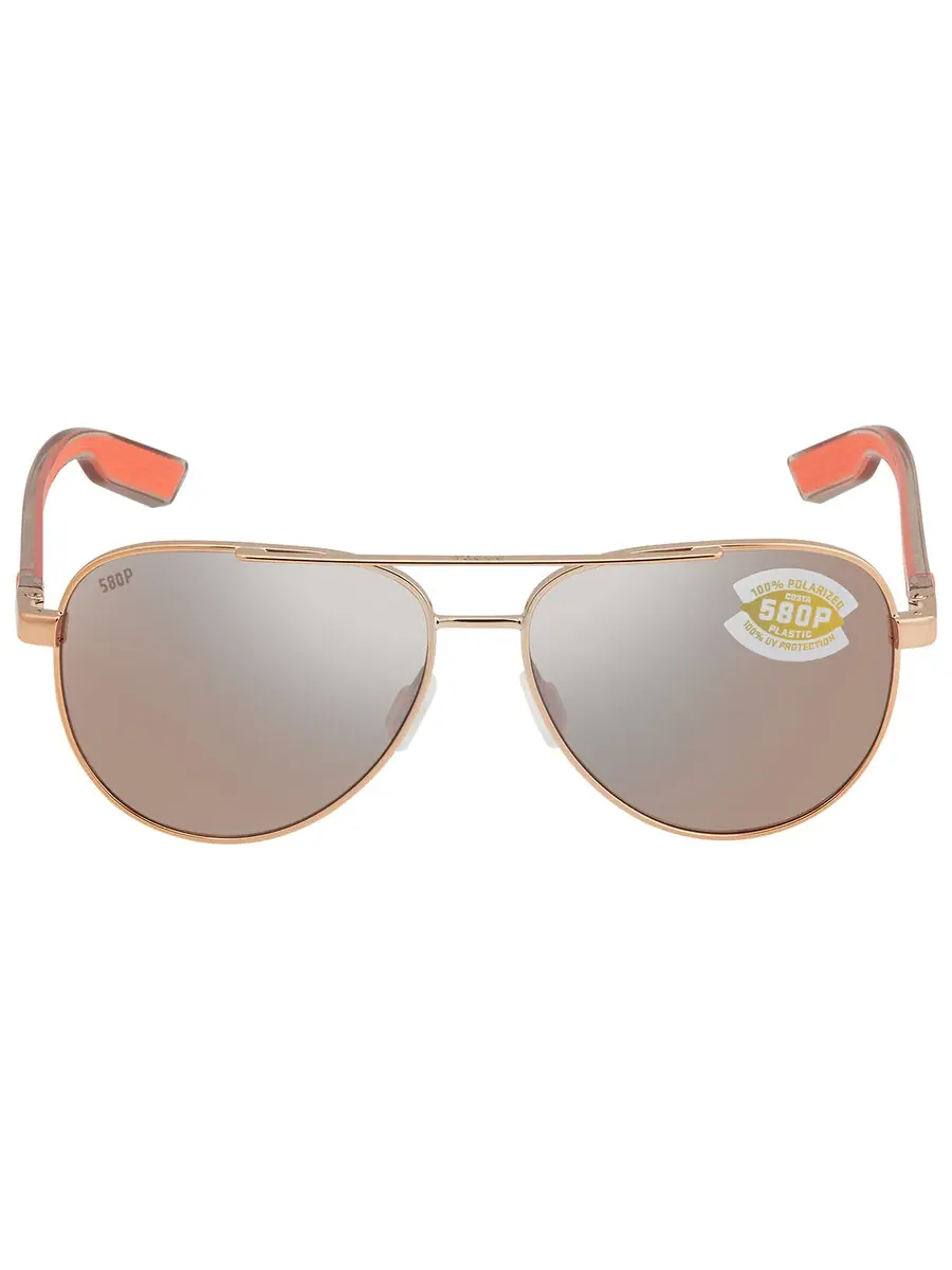 Солнцезащитные очки Costa Del Mar PELI Copper Silver Mirror Polarized Polycarbonate Pilot унисекс — изображение 1 из 3