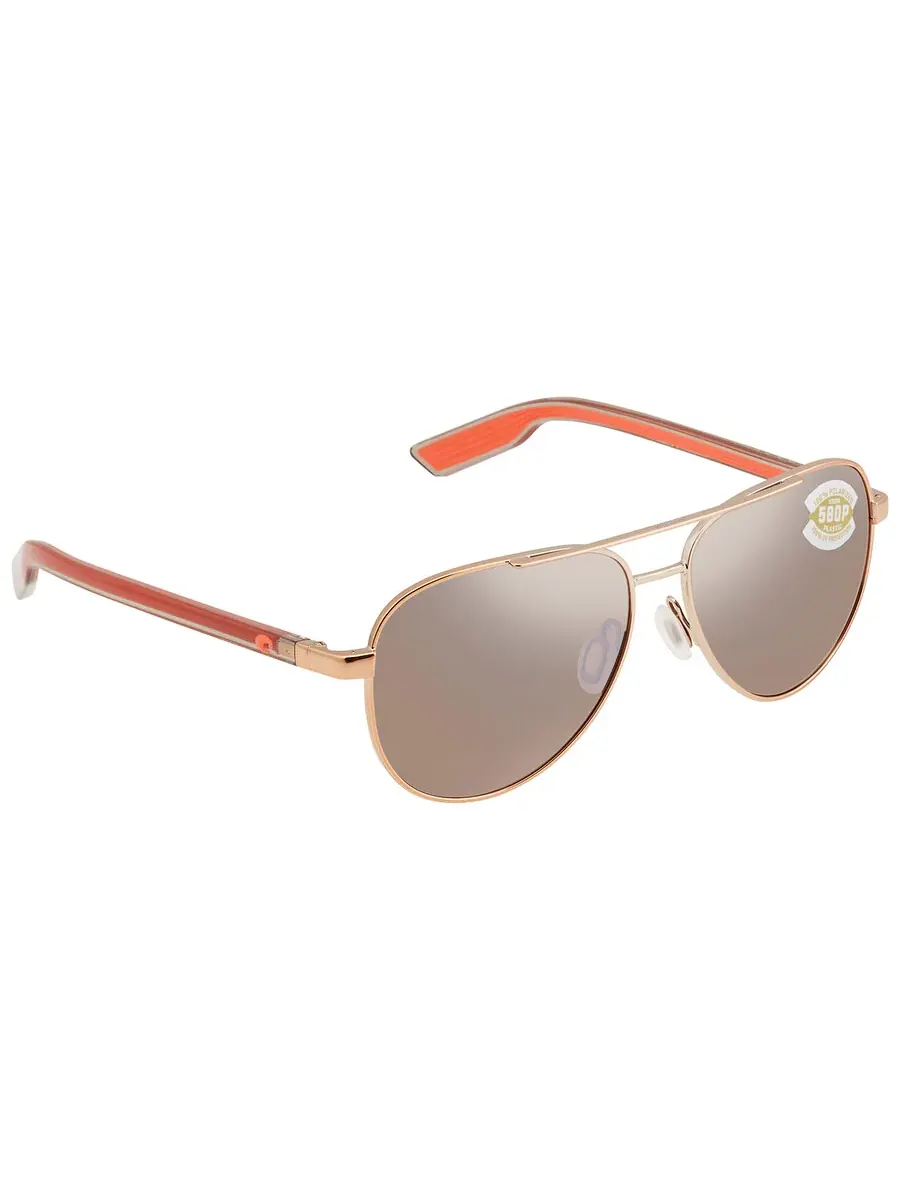 Солнцезащитные очки Costa Del Mar PELI Copper Silver Mirror Polarized Polycarbonate Pilot унисекс — изображение 2 из 3