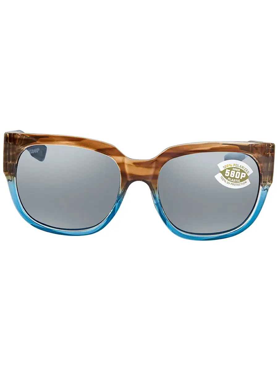 Женские солнцезащитные очки Costa Del Mar WATERWOMAN Gray Silver Mirror с поляризацией — изображение 1 из 4, серый