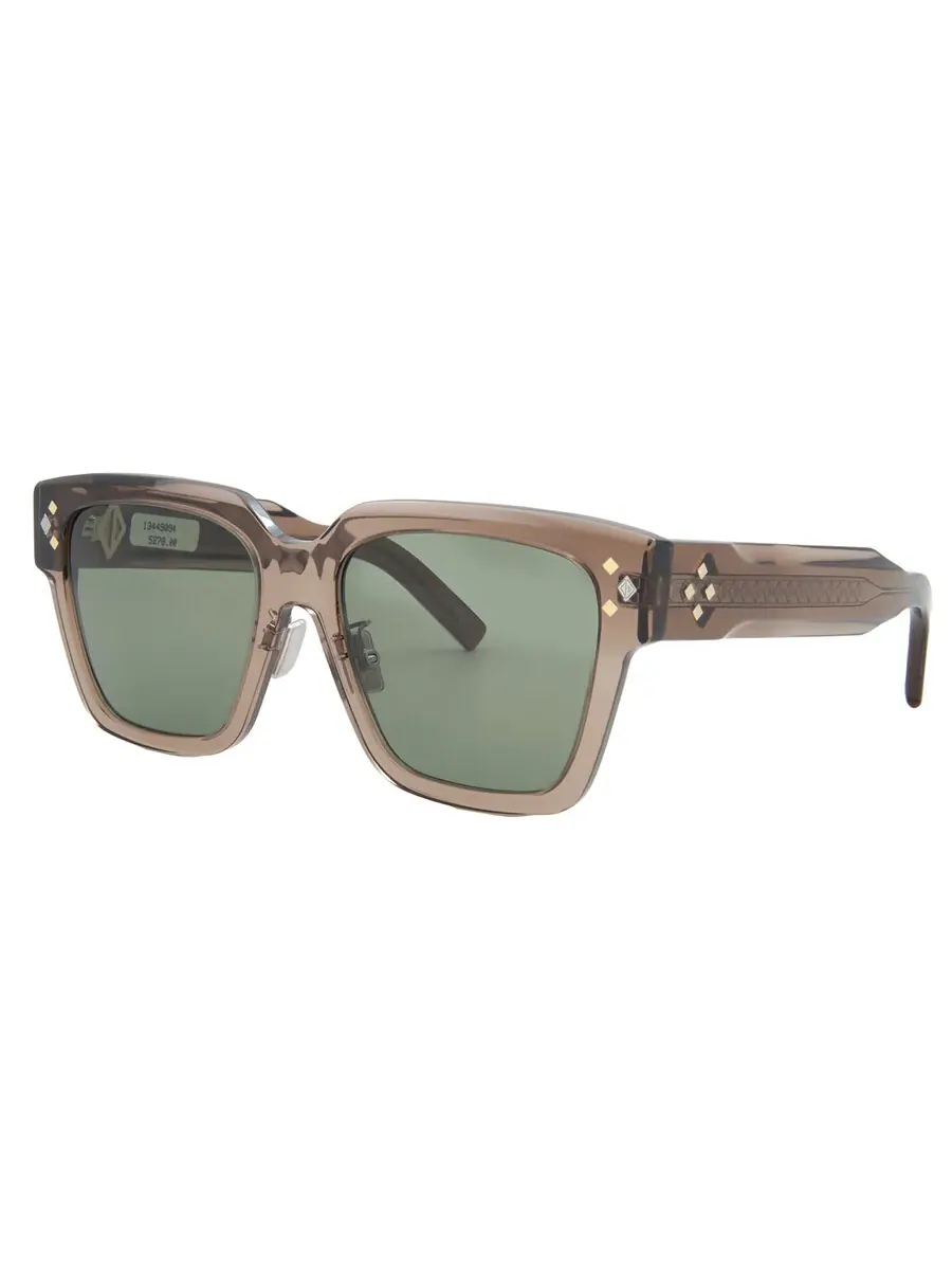 Солнцезащитные очки мужские Dior CD DIAMOND S3F коричневые квадратные DM40084F 45E 55 — изображение 2 из 4