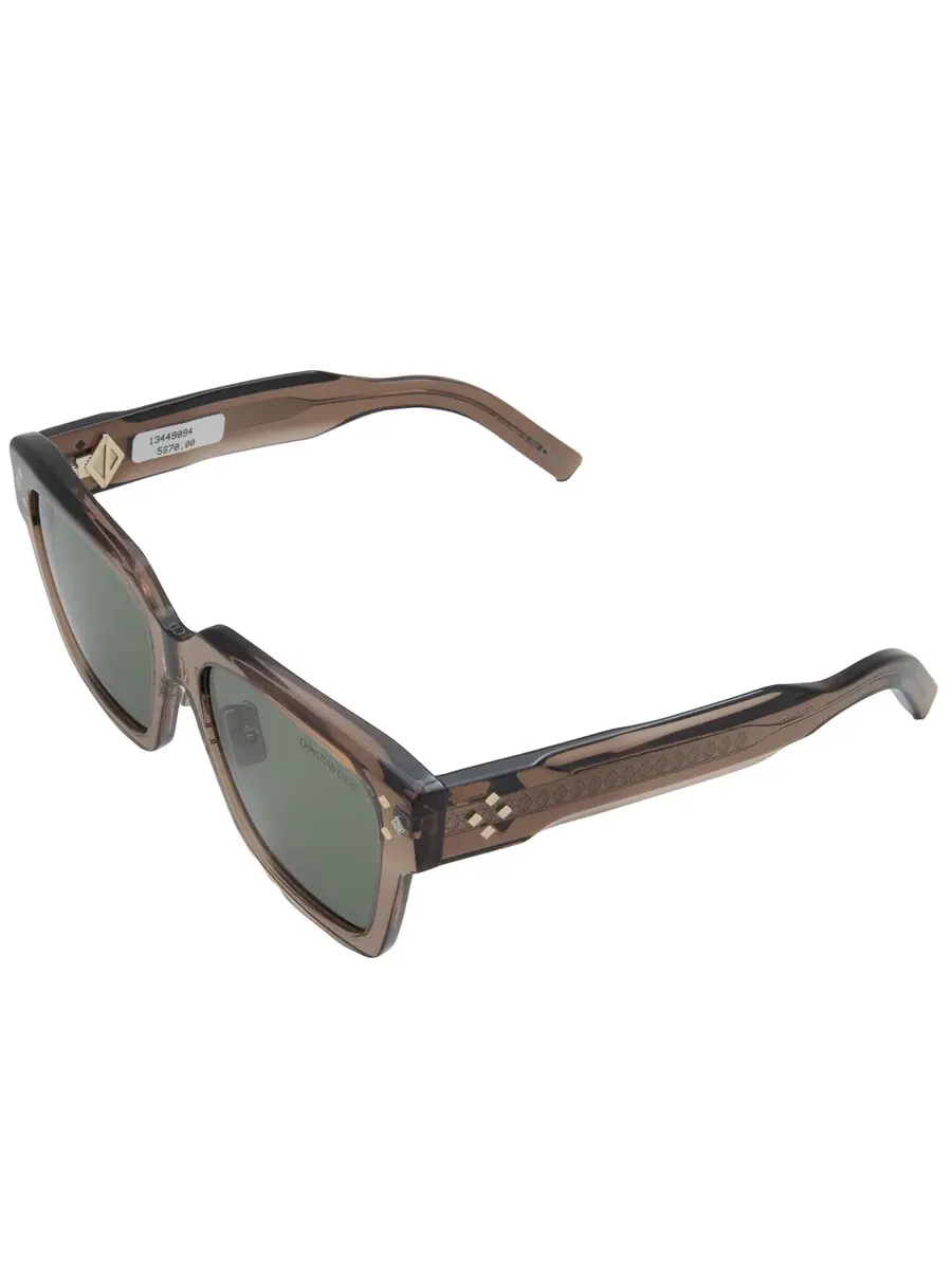 Солнцезащитные очки мужские Dior CD DIAMOND S3F коричневые квадратные DM40084F 45E 55 — изображение 4 из 4