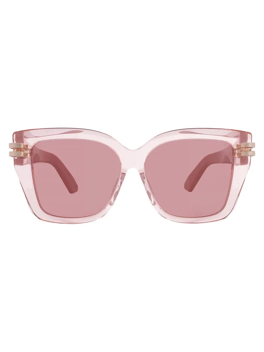 Солнцезащитные очки для женщин Dior CDIOR S1F Violet Square CD40149F 74Y 56 — изображение 1 из 4, розовый