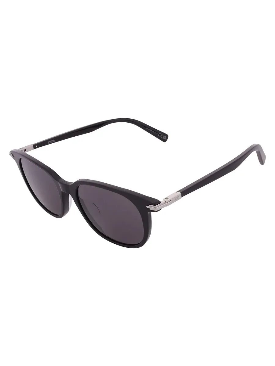 Мужские солнцезащитные очки Dior DIORBLACKSUIT S12F Smoke Square DM40125F 01A 54 — изображение 3 из 4, черный