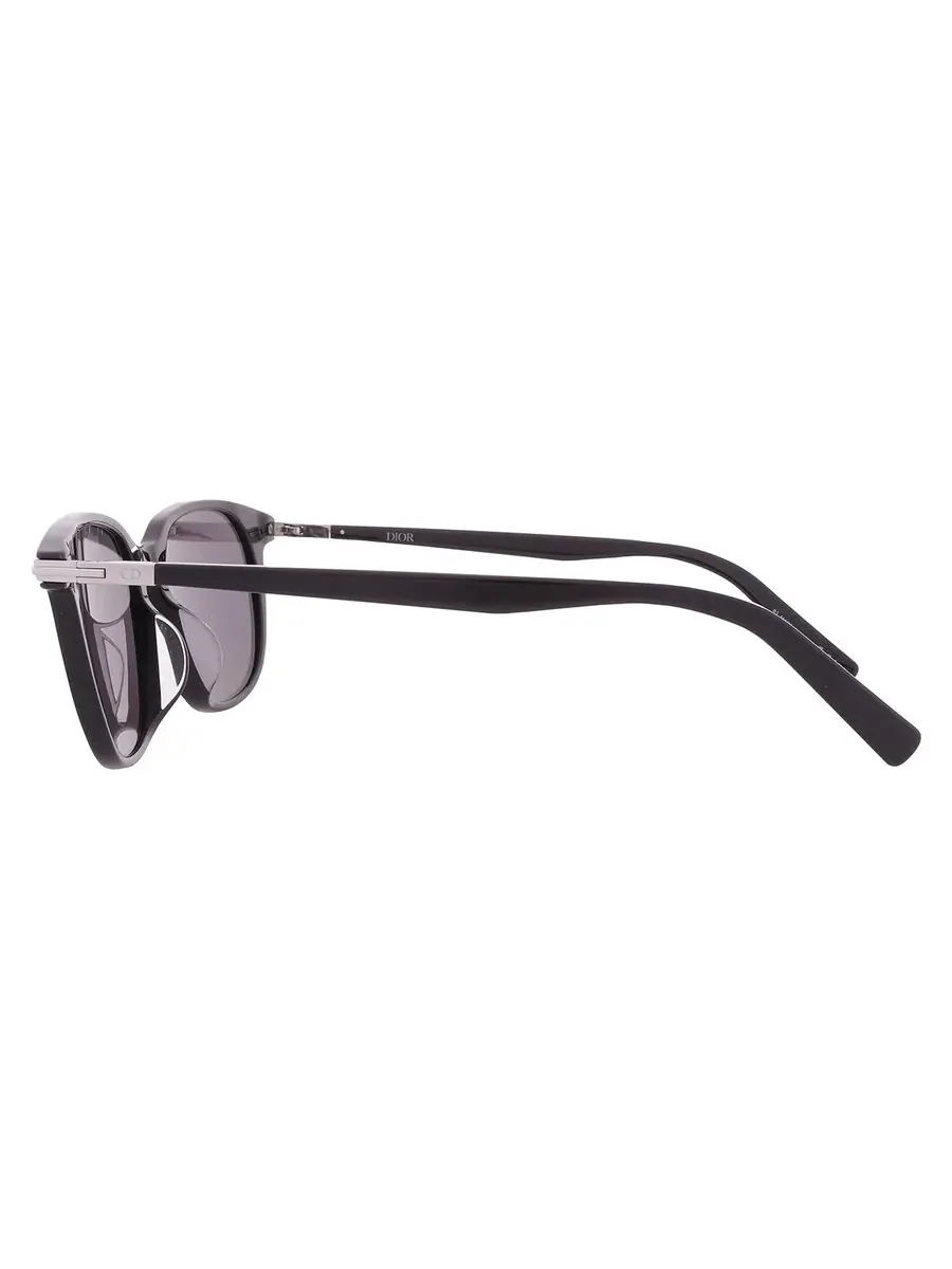 Мужские солнцезащитные очки Dior DIORBLACKSUIT S12F Smoke Square DM40125F 01A 54 — изображение 4 из 4, черный