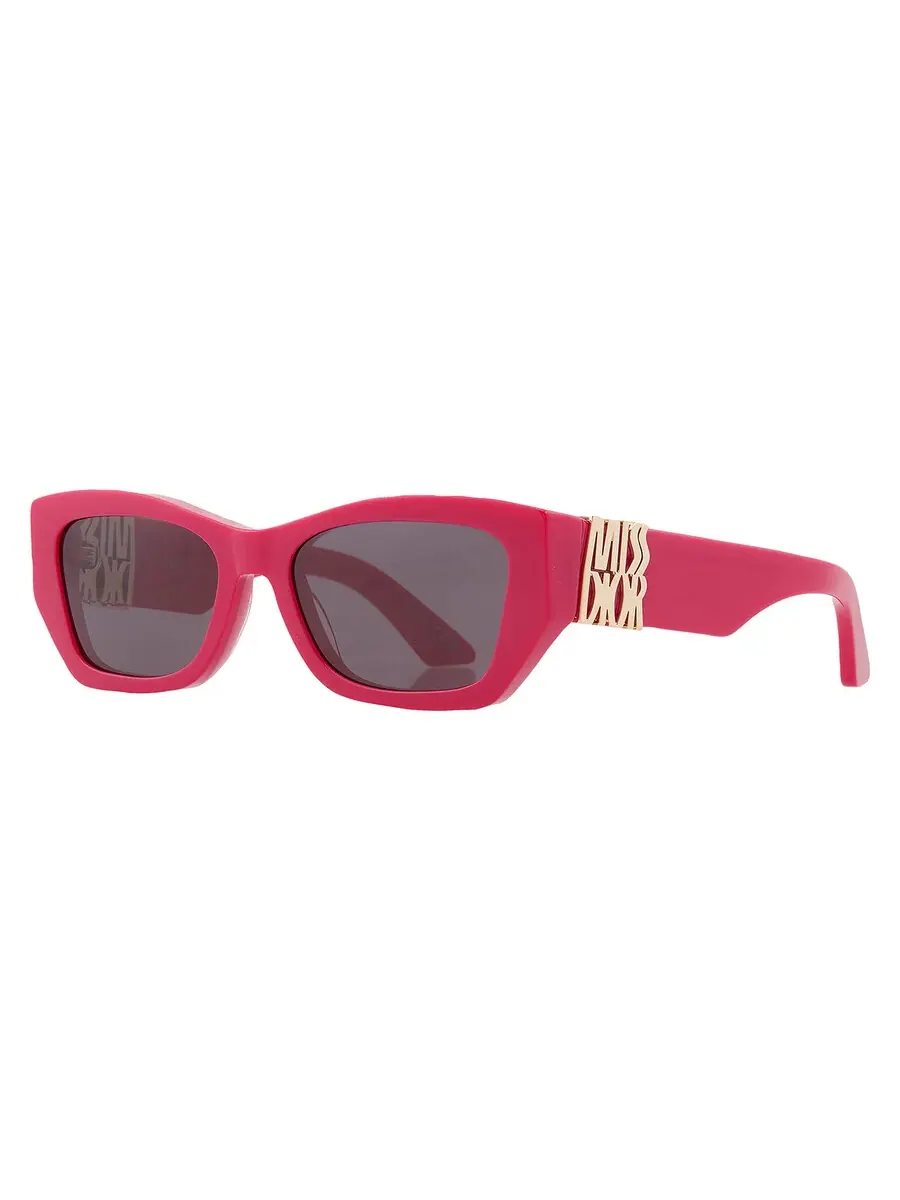 Очки солнцезащитные для женщин Dior MISSDIOR S1I Smoke Cat Eye CD40182I 74A 55 — изображение 2 из 4, розовый