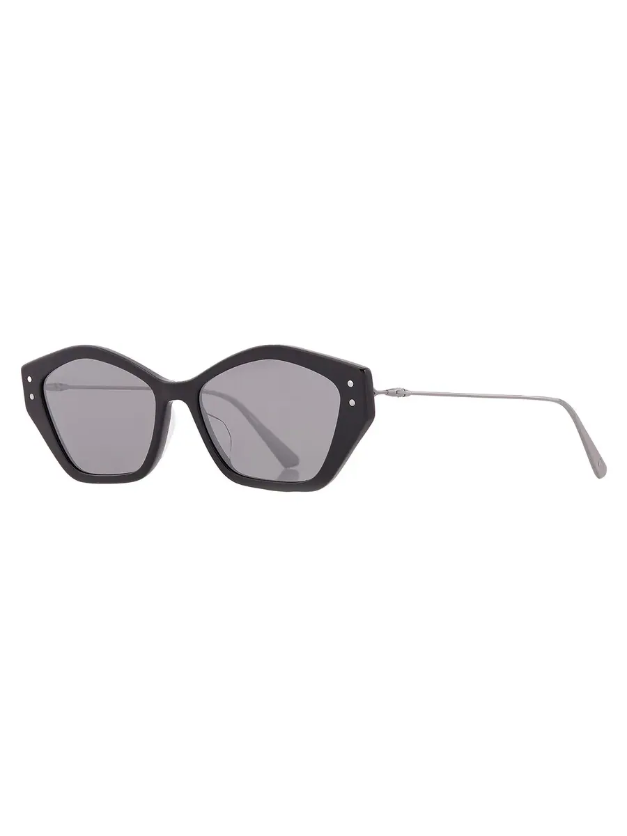 Очки солнцезащитные женские Dior MISSDIOR S1U серебристые геометрические CD40107U 01C 56 — изображение 2 из 4, черный