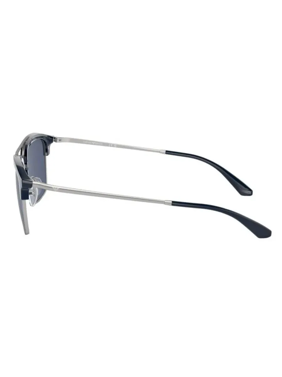 Мужские солнцезащитные очки Emporio Armani Dark Blue Square EA4228 304580 55 — изображение 3 из 3, синий/серебристый