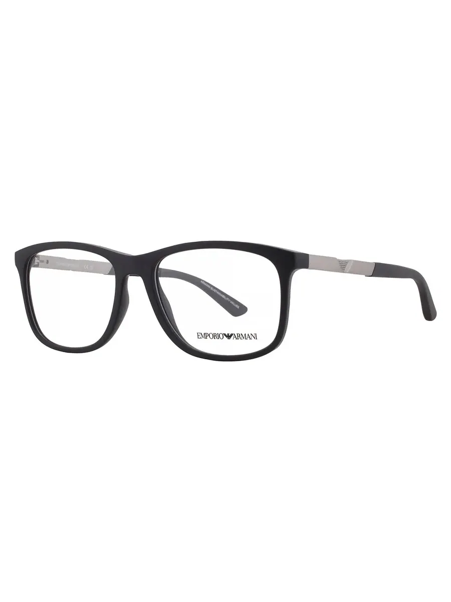 Мужские очки Emporio Armani Demo Square EA3247 6186 55 — изображение 2 из 4, темный коричневый