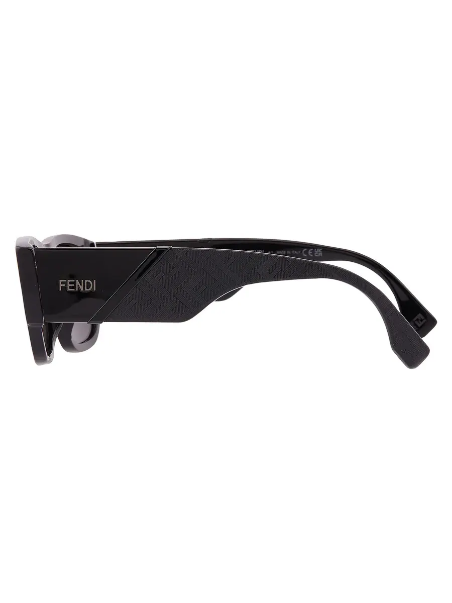 Солнцезащитные очки для мужчин Fendi FENDI DIAGONAL Smoke Square FE40156I 01A 54 — изображение 4 из 4, черный