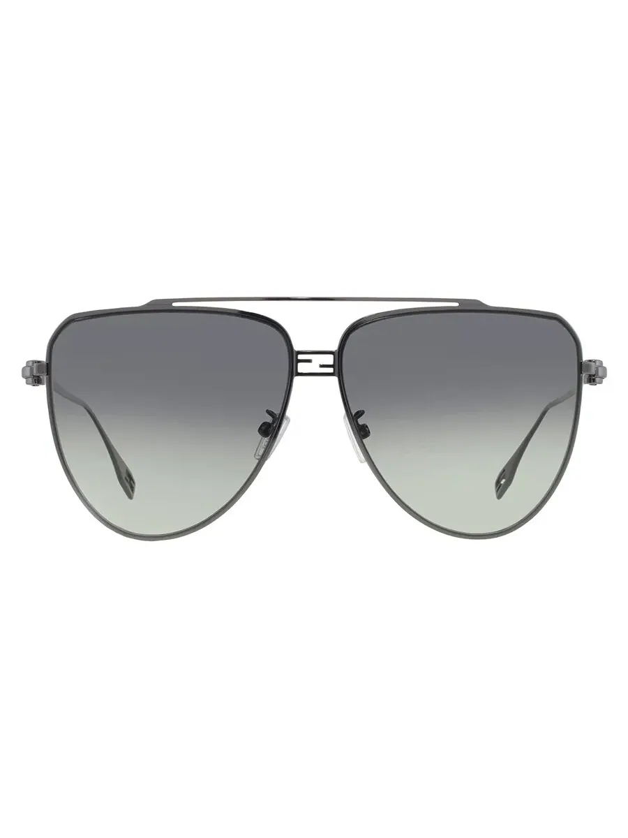 Женские солнцезащитные очки Fendi Green Pilot FE40122U 14P 59 — изображение 1 из 4, синий