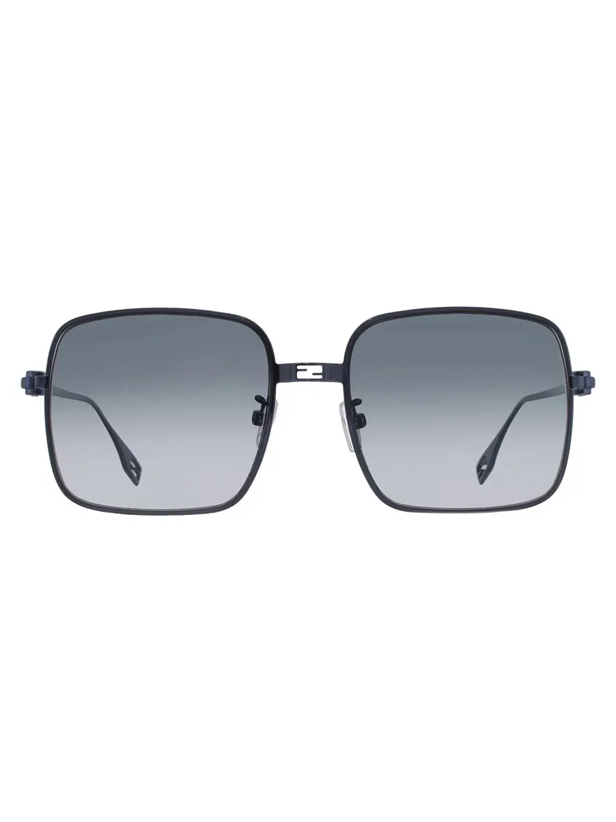 Женские солнцезащитные очки Fendi Grey Square FE40123U 90P 55 — изображение 1 из 4, синий
